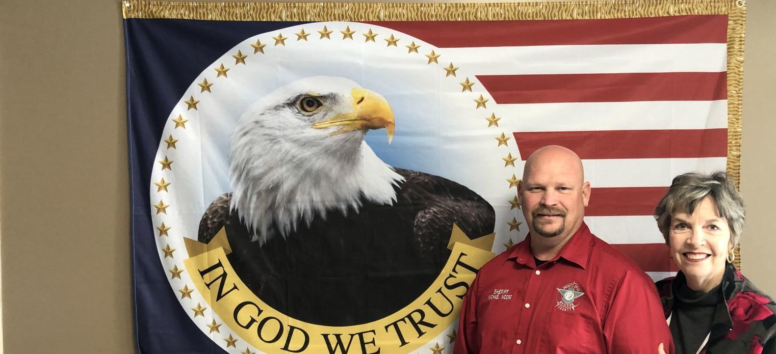 Sheriff’s Office presented with flag